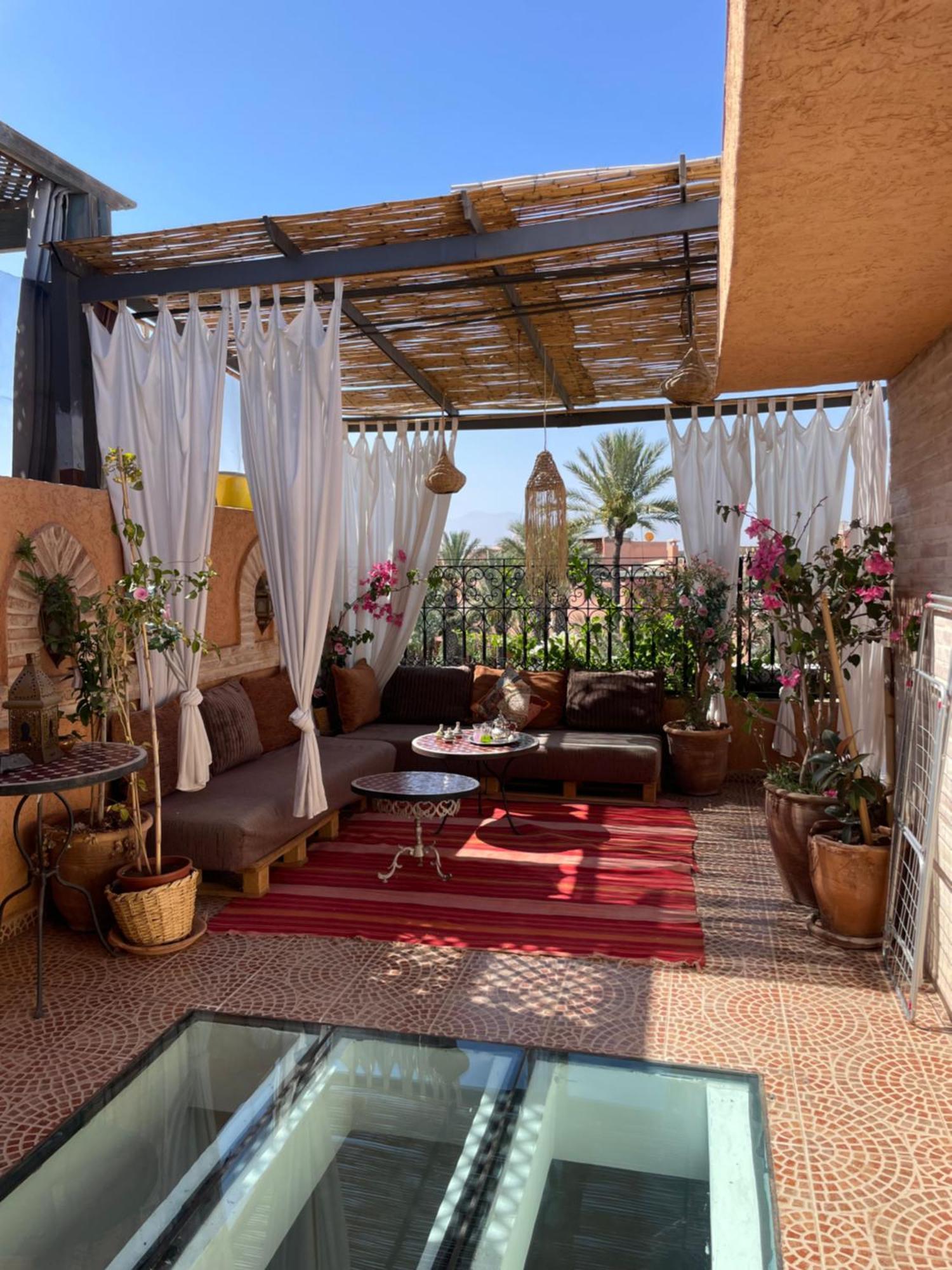 Riad Palmier Fleuri مراكش المظهر الخارجي الصورة