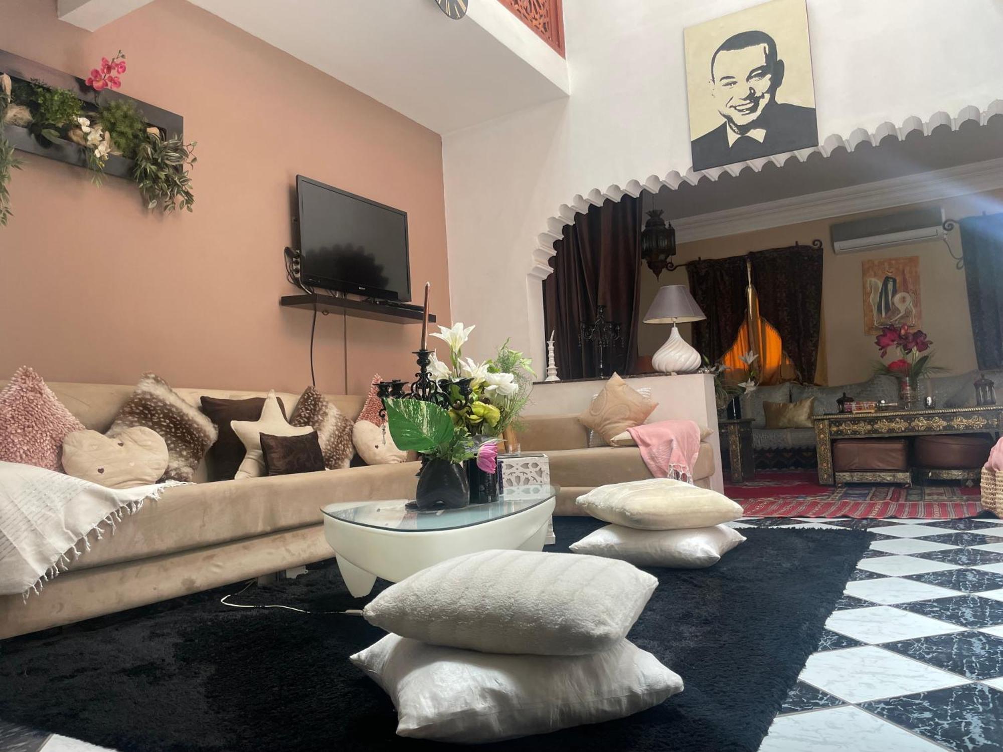 Riad Palmier Fleuri مراكش المظهر الخارجي الصورة